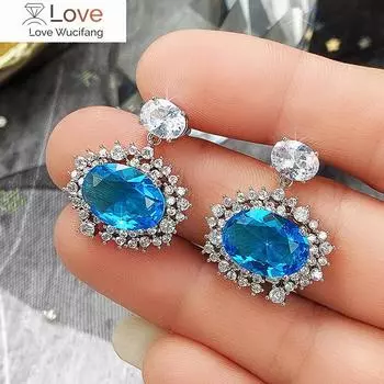 Роскошные женские серьги для вечеринок, великолепные ослепительные подвески AAA CZ, современные женские модные аксессуары, высококачественные ювелирные изделия в подарок