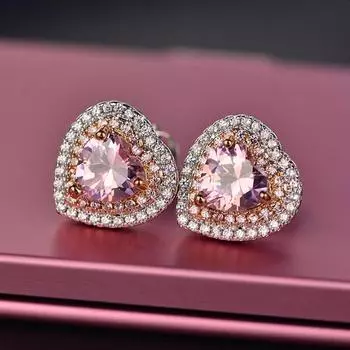 Роскошные женские серьги из циркония класса ААА+, модные серебряные серьги, ювелирные изделия, милые благородные серьги-гвоздики для женщин