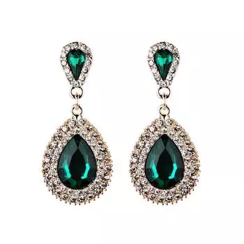 Роскошные женские серьги в европейском стиле в стиле барокко, ретро, с каплями воды, темпераментные, милые, красивые серьги белый