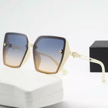 Роскошные женские солнцезащитные очки в квадратной большой коробке Wind High Sense Online, модные солнцезащитные очки для знаменитостей.
