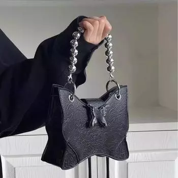 Роскошные женские сумки через плечо с цепочкой, маленькие женские сумки через плечо из искусственной кожи, модные женские сумки в форме бабочки