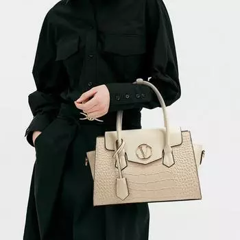 Роскошные женские сумки через плечо с текстурой из крокодиловой кожи, универсальные женские сумки-кошельки, набор из новых кожаных сумок большой вместимости