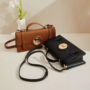 Роскошные женские сумки через плечо с золотым замком, высококачественные квадратные сумки через плечо с клапаном, модные женские маленькие сумки из искусственной кожи