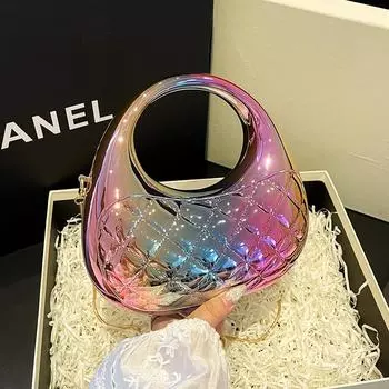 Роскошные женские сумки-клатчи, дизайнерские сумки и кошельки, золотая сумка на запястье с круглой ручкой для свадебного ужина, новая