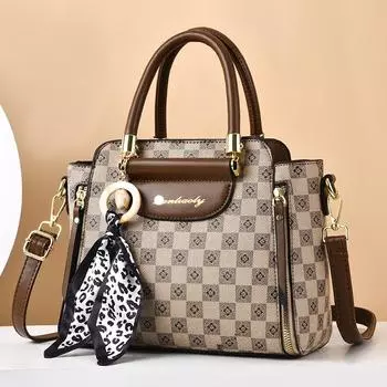 Роскошные женские сумки с вышивкой, сумки-мессенджеры, дизайнерская брендовая клетчатая сумка на плечо, женские сумки-тоут