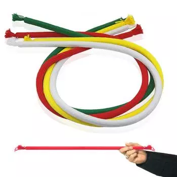 Роскошные жесткие веревочные фокусы Мягкая веревка для жесткой магии Крупный план Уличные иллюзии Трюки Ментализм Забавный реквизит белый