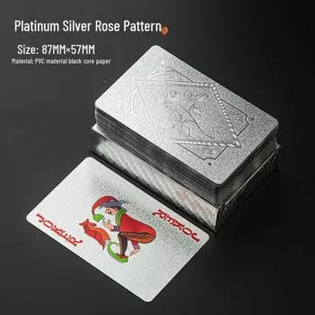 Роскошные золотые ПВХ игральные карты: Водонепроницаемый, Несминаемый, Износостойкий и Грязеотталкивающий, Моющийся.