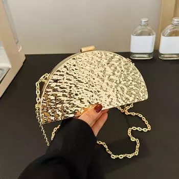 Роскошные золотые вечерние сумки для женщин, свадебные званые ужины, вечерние сумки на цепочке, дизайнерские кошельки и сумки 20x12x4cm