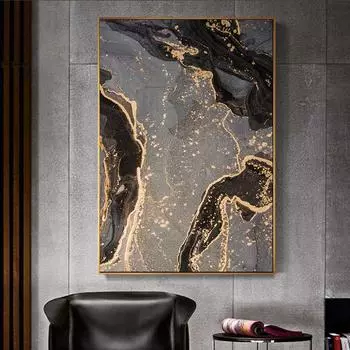 Роскошный абстрактный жидкий постер, черный, серый, золотой, мраморный, настенный, холст, живопись, современные постеры, принты, фреска для гостиной, домашний декор 20x30cm белый