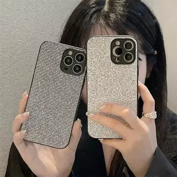 Роскошный блестящий чехол для телефона с бриллиантами для Iphone 14 13 11 12 Pro Max X Xr Xs Max 7 8 14 Plus, мягкий силиконовый чехол со стразами For iPhone 7 Plus