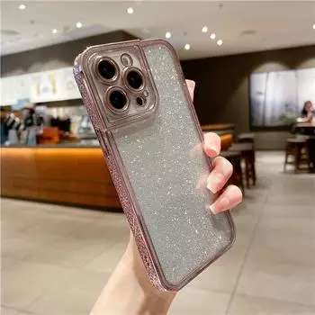 Роскошный блестящий чехол для телефона с кружевной рамкой для iPhone 14 13 12 11 Pro Max X XR XS, защита объектива 14 Plus, мягкий чехол For 14 Pro Max