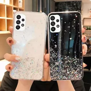 Роскошный блестящий чехол для телефона Samsung Galaxy A03 A04 A03S A04S A13 A23 A53 A33 A73 A32 A52 A52S A72 5G M13 M23 задняя крышка for Samsung A23