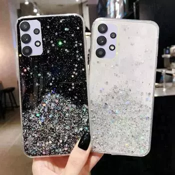 Роскошный блестящий чехол для телефона Samsung Galaxy A32 A22 A52 A52S M52 A72 S21 FE A33 A53 A23 A13 A03 A73 для Galaxy задняя крышка For Samsung A52 5G