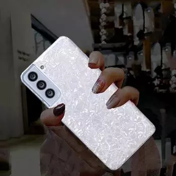 Роскошный блестящий чехол Dream Shell для Samsung Galaxy A53 A13 A12 A52S S20 S21 S22 Huawei P50 Honor 50 60 70 Pro iPhone 14 13 12 11 Pro Max Samsung Galaxy M12 белый