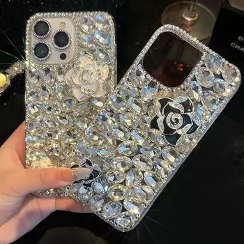 Роскошный блестящий чехол со стразами для Samsung Galaxy S23 S22 Ultra S21 Plus S20 FE A14 A34 A54 A13 A33 A23 A53 A32 A42 A52 A72 A22 A51 A12 Diamond Cover Samsung S23 белый