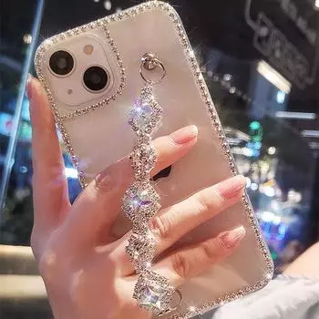 Роскошный блестящий чехол со стразами для Samsung Galaxy S23 S22 Ultra S21 Plus S20 FE A14 A34 A54 A13 A33 A23 A53 A32 A42 A52 A72 A22 A51 A12 Diamond Cover Samsung S23 белый