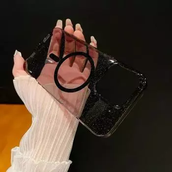 Роскошный блестящий магнитный чехол для iPhone 11 12 13 14 15 Pro Max для Magsafe с беспроводной зарядкой, прозрачный жесткий акриловый чехол для ПК For iphone13