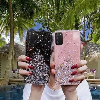 Роскошный блестящий мягкий чехол для телефона Samsung Galaxy A03S A 03S Twinkle Back Cover для SamsungA03S силиконовый бампер 6,5 дюймов for Samsung A03S