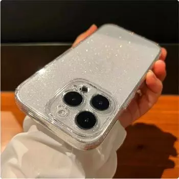 Роскошный блестящий прозрачный чехол для iPhone 15 14 13 12 11 Pro Max 14 15 Plus, мягкий прозрачный силиконовый чехол-бампер iPhone 15 Pro Max прозрачный