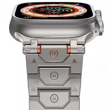 Роскошный браслет из нержавеющей стали для Apple Watch Ultra 2 49 мм 42 мм 9 8 7 Ремешок для iWatch Series10 42 мм 46 мм 45 мм 41 мм 44 мм 38 мм 38mm 40mm 41mm серебряный