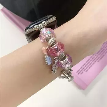 Роскошный браслет-ремешок для Apple Watch Series 8, 7, 6, 5, 4, 3, 2 SE 40, 44 мм, 41 мм, 45 мм, 49 мм, ремешок из нержавеющей стали для аксессуаров IWatch 38 40 41mm