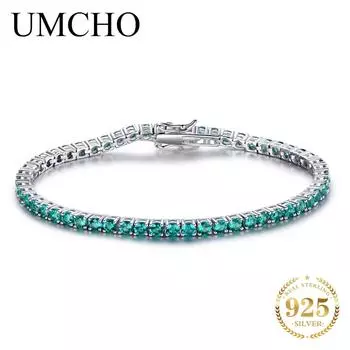 Роскошный браслет UMCHO с изумрудом 8,1 карата изумрудный