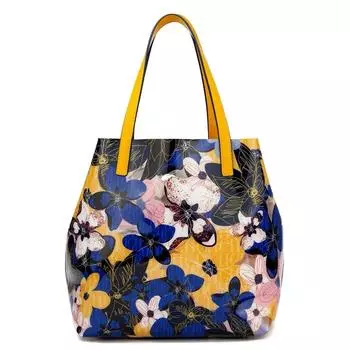 Роскошный бренд большой емкости новый цвет классический цветочный дизайн женская сумка через плечо с буквенным принтом модная женская сумка