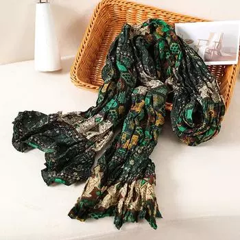 Роскошный бренд осень хлопок пашмина шаль дамская накидка теплые зимние шарфы дизайн принт женский платок пляжный палантин шарф