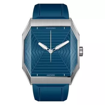 Роскошный бренд Specht & Shne Новые классические мужские наручные часы из нержавеющей стали с синим резиновым ремешком Водонепроницаемые светящиеся спортивные часы синий