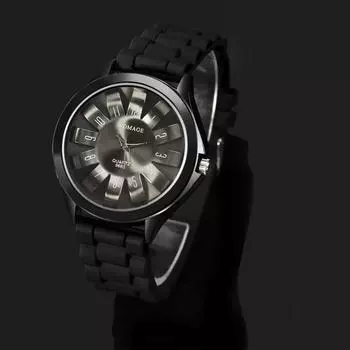 Роскошный бренд WOMAGE модные стальные цветы хризантемы женские наручные часы с резиновым ремнем