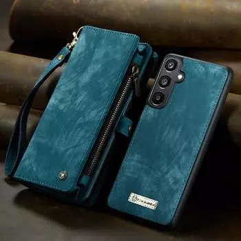 Брендовый роскошный магнитный чехол-подставка из натуральной кожи для iPhone 16 15 14 Plus 13 12 11 Pro Max Samsung S25 S24 S23 S22 S21 S20 Ultra iPhone 6S Plus серый