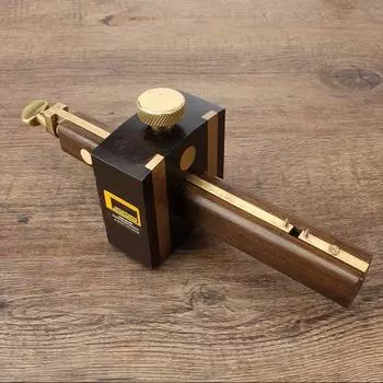 Роскошный британский индонезийский черный + чистый медный износостойкий плотницкий столярный инструмент 8 дюймовый режущий винт калибр скребок чертилки