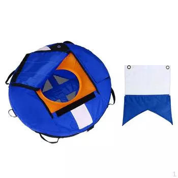 Роскошный буй для фридайвинга + флаг дайвера для безопасного подводного плавания — 4 цвета Yellow