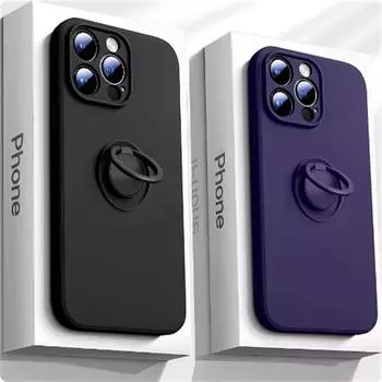 Роскошный чехол-держатель из жидкого силикона для iPhone 16 15 14 13 12 11 Pro Max Mini X XR XS Max 7 8 Plus SE 2020 2022 iPhone 16 Pro Max белый