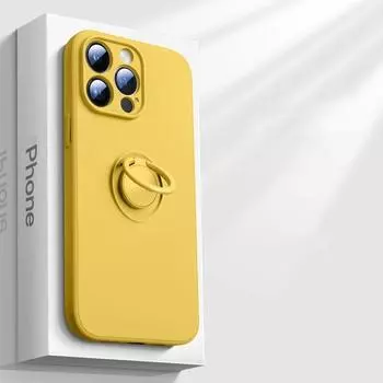 Роскошный чехол-держатель с жидким силиконовым кольцом для iPhone 15 14 13 12 11 Pro Max Mini X XR XS Max 7 8 Plus SE For iPhone 15Pro Max