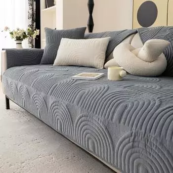 Роскошный чехол для дивана из шенилла для домашних животных, детей, противоскользящие чехлы для дивана для гостиной, комбинированный чехол для дивана в форме буквы L, защитное полотенце для дома A 70x70