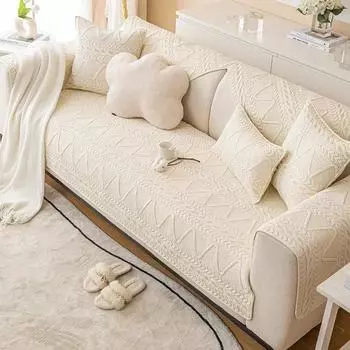 Роскошный чехол для дивана, нескользящий жаккардовый хлопковый коврик для дивана, полотенце, чехол для дивана в скандинавском стиле, защитная пленка для мебели в гостиной A 70x70