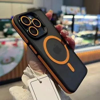 Роскошный чехол для iPhone 16 15 14 13 12 11 Pro Max Plus в стиле пэчворк с беспроводной магнитной зарядкой Magsafe, прозрачный матовый чехол For iPhone 16 Pro Max белый