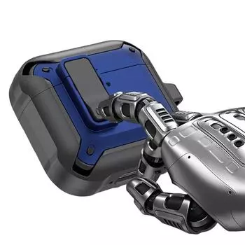 Роскошный чехол для наушников Switch, чехол с замком для AirPods 4, защитный чехол с замком для Apple Airpods 4th 2024, чехол чёрный