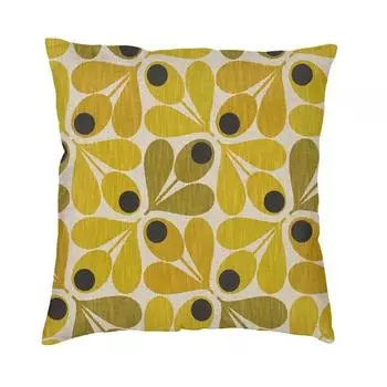 Роскошный чехол для подушки Orla Kiely, мягкая скандинавская наволочка с цветочным рисунком, декоративная наволочка 30x30cm 12x12in