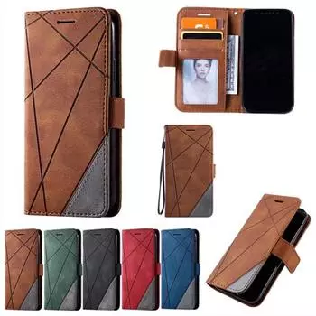 Роскошный чехол для Samsung Galaxy S24 S23 S22 S21 S20 + Plus Pro Ultra FE матовый винтажный кожаный флип-чехол с отделениями для карт и чехлом-кошельком S24 чёрный