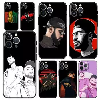 Роскошный чехол для телефона iPhone 15 14 11 Pro Max 13 12 XS X XR SE3 7 8 Plus, черный защитный чехол Hajime MiyaGi Andy Panda iPhone 7 8 SE