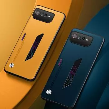 Роскошный чехол для телефона из искусственной кожи для Asus ROG Phone 6 6D, матовая задняя крышка, силиконовый защитный чехол для Asus ROG Phone 5 5S Coque For ROG Phone 6 красный