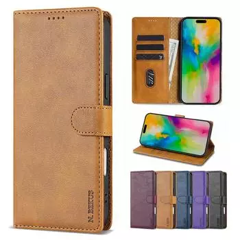 Роскошный чехол для телефона из искусственной кожи с надежной магнитной застежкой для iPhone, Samsung, Google, Motorola, Slim Premium, держатель для карт 3 и кошелек с подставкой Moto G24 4G/Moto G04 4G чёрный