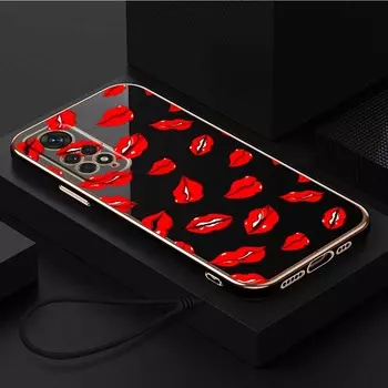 Роскошный чехол для телефона из ТПУ с ремешком для Xiaomi Poco F1 F3 F4 F5 M3 M4 M5 X3 X4 X5 PRO 11 Lite 11T 12T 13T чехлы A37 Косметическая помада для макияжа Xiaomi Poco F1