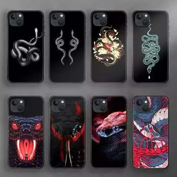 Роскошный чехол для телефона из змеиной кожи для iPhone Samsung Galaxy Redmi Xiaomi Oppo OnePlus Note SA 7 8 9 10 11 12 13 14 20 21 22 23 53 54 Pro Max Plus Ultra iPhone 6 or 6S