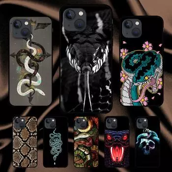 Роскошный чехол для телефона из змеиной кожи для iPhone Samsung Galaxy Redmi Xiaomi Oppo OnePlus Note SA 7 8 9 10 11 12 13 14 20 21 22 23 53 54 Pro Max Plus Ultra iPhone 6 or 6S