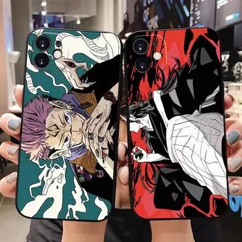 Роскошный чехол для телефона Jujutsu Kaisen Gojou Satoru для iPhone 11 13, черный чехол для iPhone 12 Pro Max X XR XS 7 8 Plus SE 2020 iPhone 13pro max
