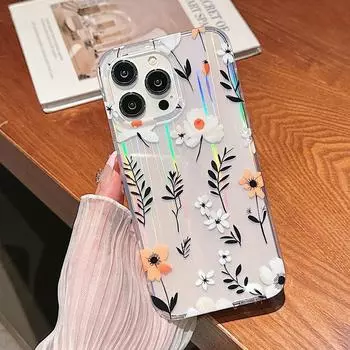 Роскошный чехол для телефона Laser Dream Shell для iPhone 15 14 Pro Max 12 13 Pro Max 11, мягкая задняя крышка с полной защитой IMD, подарок iPhone 15 Pro Max