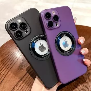 Роскошный чехол для телефона Magsafe с беспроводной зарядкой для Iphone 14 13 12 11 Pro Max Plus, прозрачный магнитный матовый чехол-бампер For iPhone 14Plus чистый